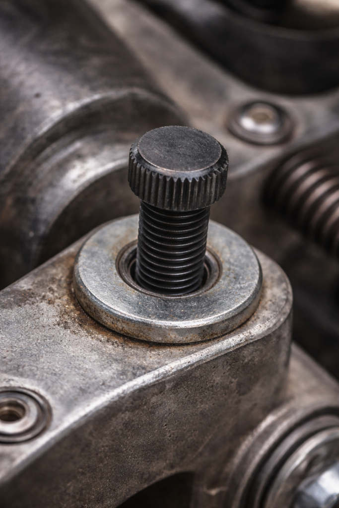 Por que o parafuso de cabeça recartilhada é utilizado em montagens que exigem ajuste manual preciso?